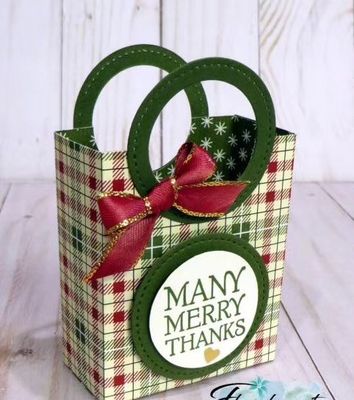 Embalaje de papel del regalo de la Navidad de la promoción 4C de las bolsas de Kraft de la mano 157gsm pequeño