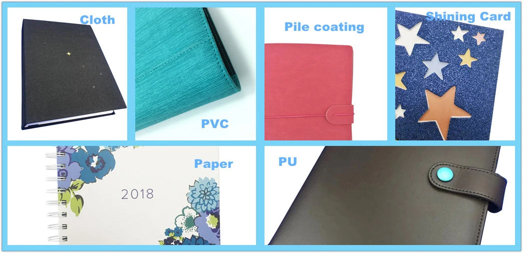 Planificador colorido de lujo personalizado de Acedemic del cuaderno de 2022 semanarios con el bolsillo interno y las etiquetas