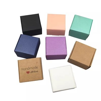 DIY que dobla la caja de papel de Mini Jewelry Packing Small Soap de la caja de regalo de Kraft