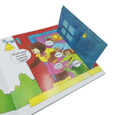 tablero de impresión colorido de encargo de los niños del libro 4C de la historia de los niños de 300gsm C1S