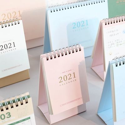 Impresión colorida de escritorio mensual 2022 del calendario de escritorio de la cartulina pequeña