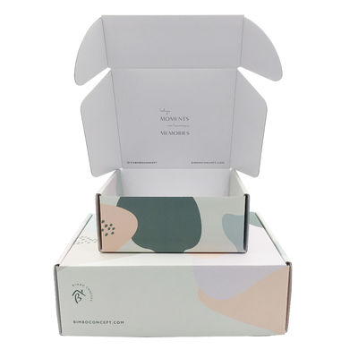 Impresión reciclable de Matt Lamination Corrugated Mailing Box CMYK 4C